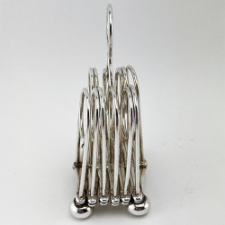 Late Victorian Silver Plated Expanding Toast Rack