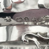 Victorian Sterling Silver Sugar Basket with Cast Floral Handle