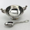 Fine Quality Antique Boxed Sterling Silver Christening Set