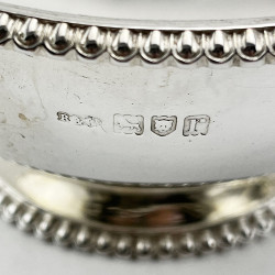 Fine Quality Antique Boxed Sterling Silver Christening Set