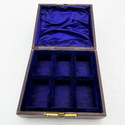 Original Boxed Set of Six Victorian Silver Plated Napkin Rings