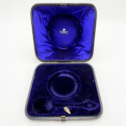 Beautiful Boxed Victorian Sterling Silver Christening Set