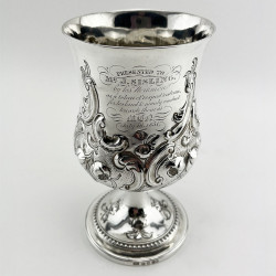 Quality George III Sterling Silver Goblet or Trophy