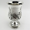Quality George III Sterling Silver Goblet or Trophy