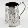 Early Victorian Octagonal Sterling Silver Christening Mug (1846)