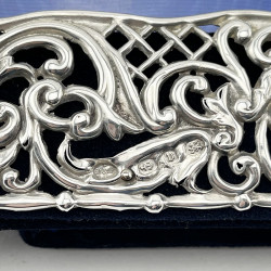 Decorative Victorian Sterling Silver Photo Frame