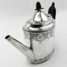 George III Peter and Anne Bateman Sterling Silver Teapot