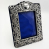 Large Decorative Victorian Sterling Silver Photo Frame (1899)