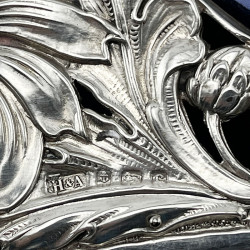 Edwardian Sterling Silver Photo Frame with Heart Shaped Window