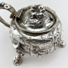 Large Victorian Sterling Silver Mustard Pot