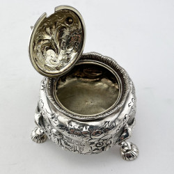 Large Victorian Sterling Silver Mustard Pot