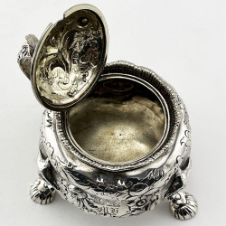 Large Victorian Sterling Silver Mustard Pot