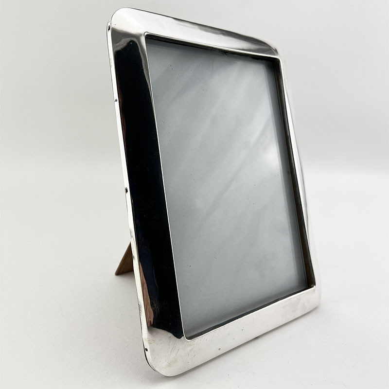 Smart Antique Plain Sterling Silver Photo Frame (1919)