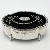 Mappin & Webb Tortoiseshell and Sterling Silver Jewellery or Trinket Box (1912)