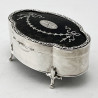 Mappin & Webb Tortoiseshell and Sterling Silver Jewellery or Trinket Box