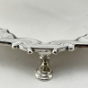 George II Sterling Silver Circular Salver with Shell and Scroll Border
