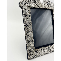 Large Rectangular Victorian Sterling Silver Photo Frame