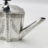 Georgian Sterling Silver Teapot with Ebony Handle