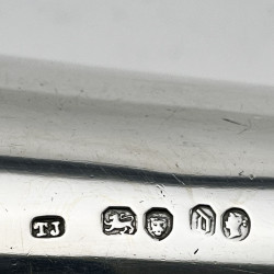 Unusual Victorian Sterling Silver Hunting Style Hip Flask