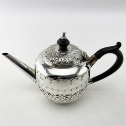 Victorian Sterling Silver Bachelor Style Three Piece Tea Set