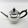Victorian Sterling Silver Bachelor Style Three Piece Tea Set