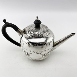 Victorian Sterling Silver Bachelor Style Three Piece Tea Set