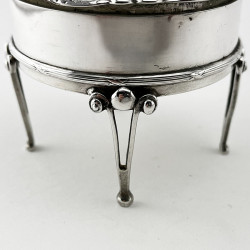 Unusual Edwardian Sterling Silver Jewellery or Trinket Box