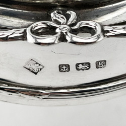 Unusual Edwardian Sterling Silver Jewellery or Trinket Box