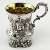 Victorian Sterling Silver Christening Mug with Gilt Interior (1856)