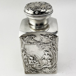 Unusual William Comyns Sterling Silver Perfume Bottle (1901)