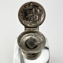 Unusual William Comyns Sterling Silver Perfume Bottle