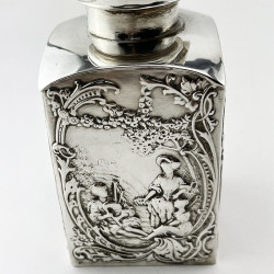 Unusual William Comyns Sterling Silver Perfume Bottle