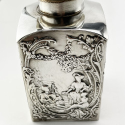 Unusual William Comyns Sterling Silver Perfume Bottle