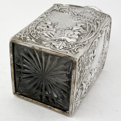 Unusual William Comyns Sterling Silver Perfume Bottle