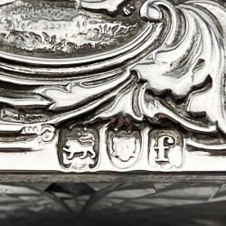 Unusual William Comyns Sterling Silver Perfume Bottle