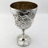 Large Impressive Victorian Sterling Silver Goblet or Trophy Cup