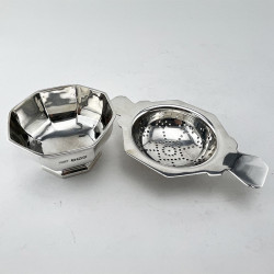 Exceptional Quality Mappin & Webb Sterling Silver Tea Strainer