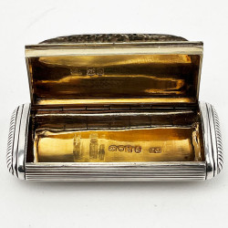 Beautiful Georgian Sterling Silver Snuff Box