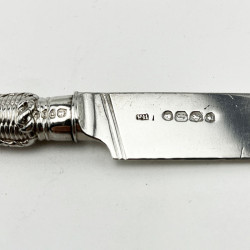 Three Piece Victorian Sterling Silver Christening Set