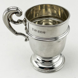Smart Plain Sterling Silver Christening Mug (1900)