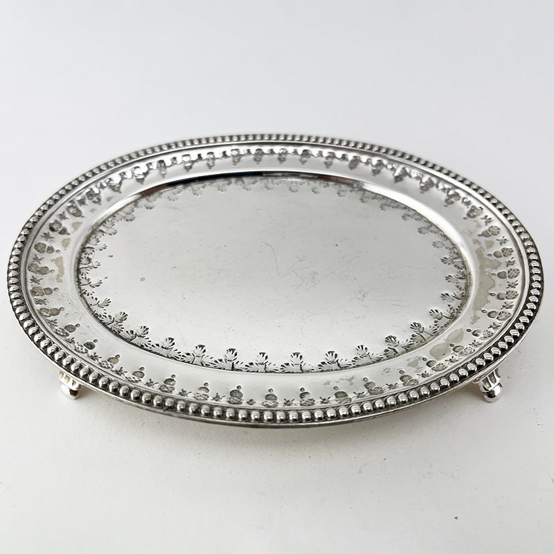 Victorian Sterling Silver Teapot Stand or Salver