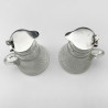Pair of Hukin & Heath Sterling Silver Topped Whiskey Noggins