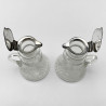 Pair of Hukin & Heath Sterling Silver Topped Whiskey Noggins