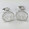 Pair of Hukin & Heath Sterling Silver Topped Whiskey Noggins