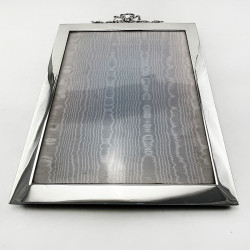 Large Rectangular Edwardian Sterling Silver Photo Frame