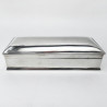 Plain Edwardian Sterling Silver Jewellery or Trinket Box (1903)