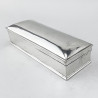 Plain Edwardian Sterling Silver Jewellery or Trinket Box
