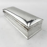 Plain Edwardian Sterling Silver Jewellery or Trinket Box