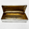 Plain Edwardian Sterling Silver Jewellery or Trinket Box