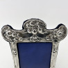 Art Nouveau Edwardian Sterling Silver Photo Frame